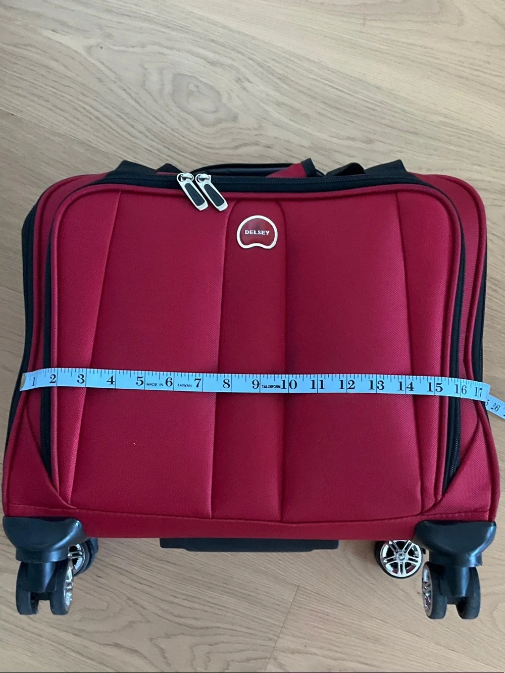 Delsey Red Carry-On 4 wheels Spinner